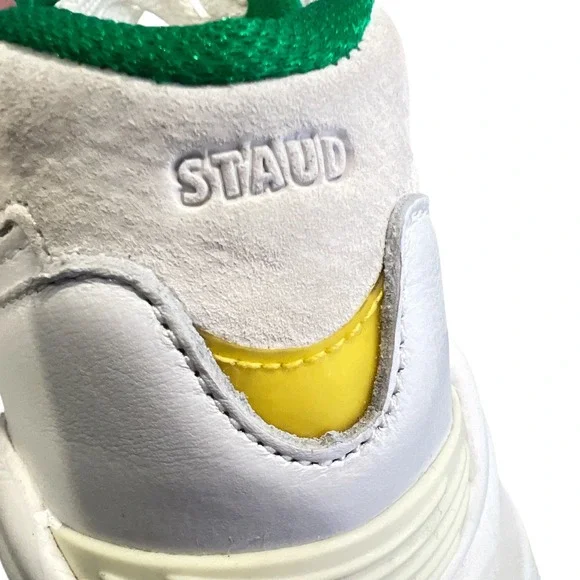 New Balance x STAUD Sneakers 57/40 Men's Size 7 White Translucent Upper Leather - Picture 12 of 14